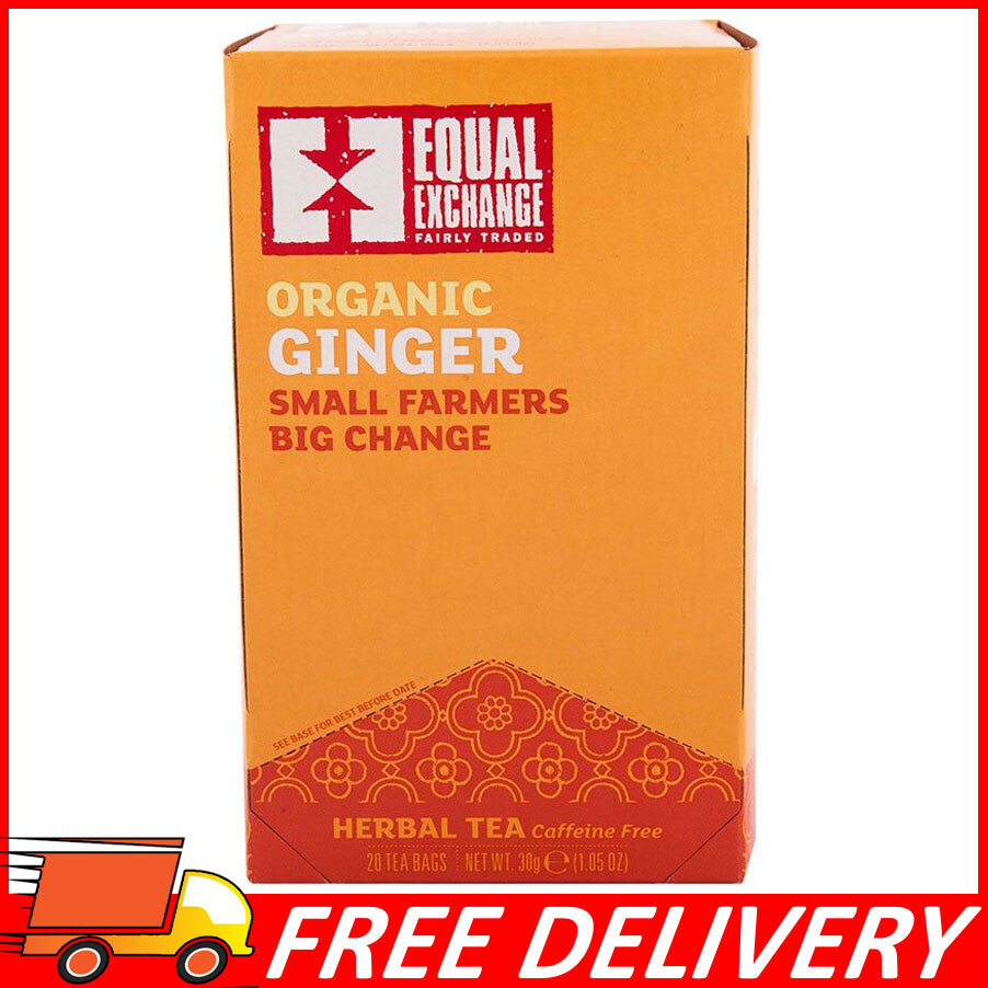 Equal Exchange Organic Teas C Caffeine Ginger Tea Herbal Teas 20 tea