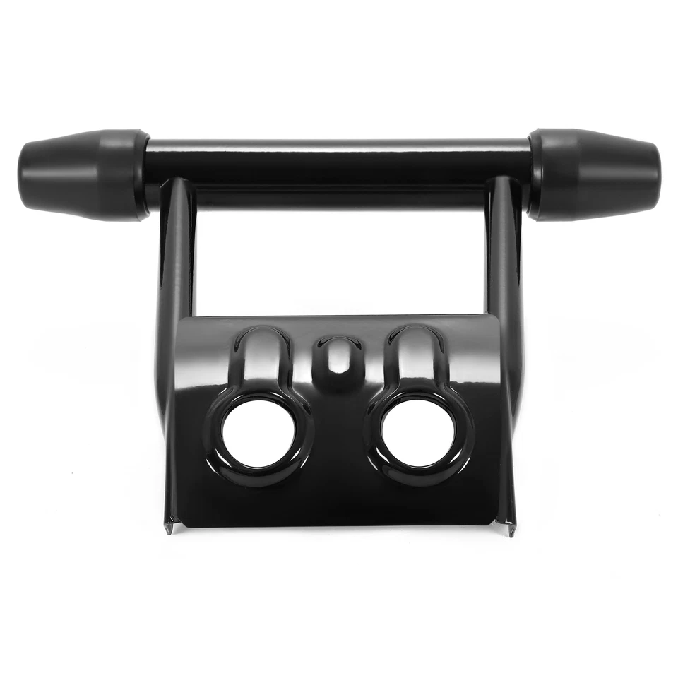 For Suzuki Quadracer 450 LTR450 2x4 Front Bumper Guard + Rubber End Caps Black - Image 4 of 4