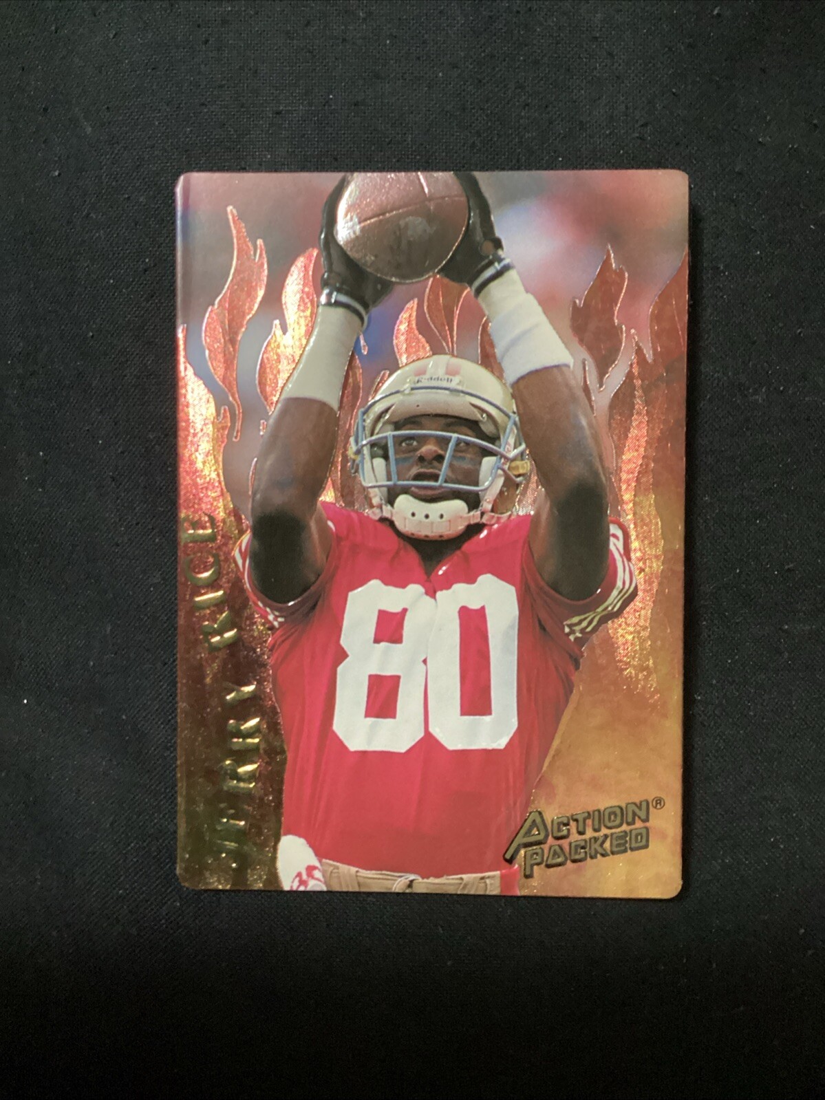 1994 Action Packed Catching Fire Prototypes #FB944 Jerry Rice                A60