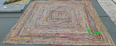 BEIGE MULTI 9'-0'' x 9'-0'' Broken Thread Rug Reduced Price 1172771592 CAP202B-9SQ