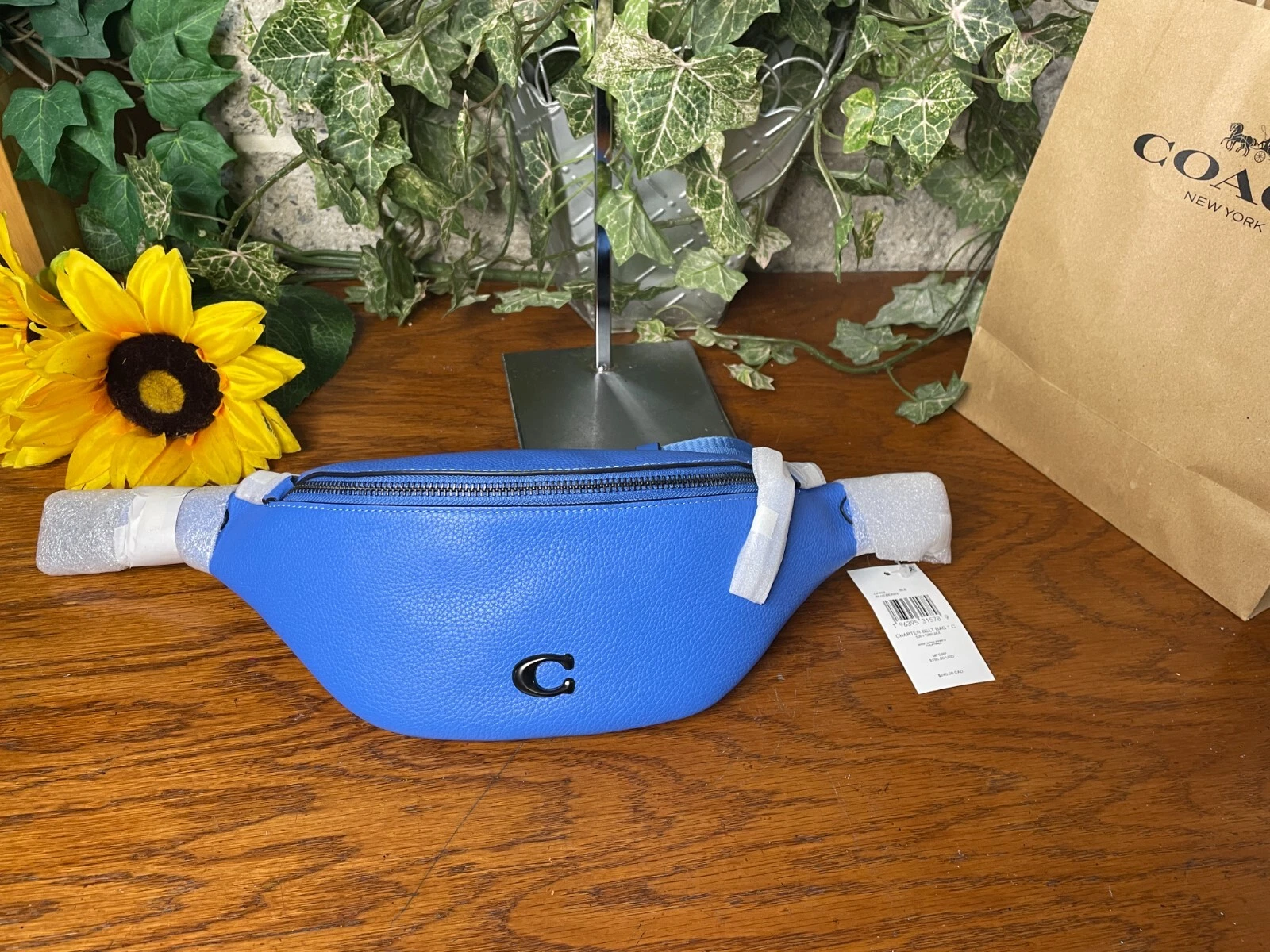 BORSA CINTURA COACH CHARTER NUOVA CON ETICHETTE 7 PELLE CP402 VITA MARSUPIO BORSA A TRACOLLA