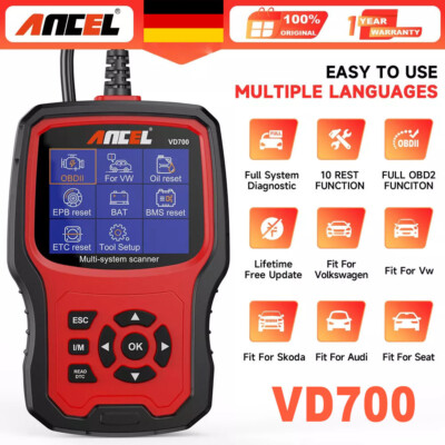 Fit Für VAG Auto OBD2 Scanner KFZ Diagnosegerät Tool EPB Öl