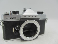 Fujica ST605 35mm SLR Film Camera Body - Silver - READ Broke Meter 