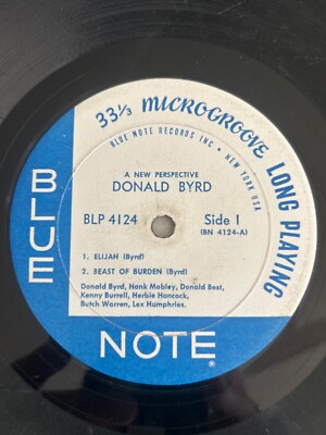 Blue Note Donald Byrd Vinyl 33 1/3 microgroove long playing