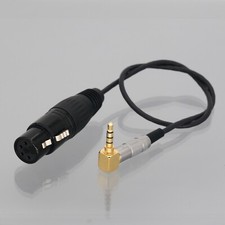XLR 4Pin Female to 3.5mm 1/8" TRRS 90-angle Plug Audio Balanced Cable 0.5 6.5FT