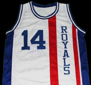 Oscar Robertson 14 Cincinnati Royals Jersey Blue Authorized New Sewn Any Size Pharmedic Cl