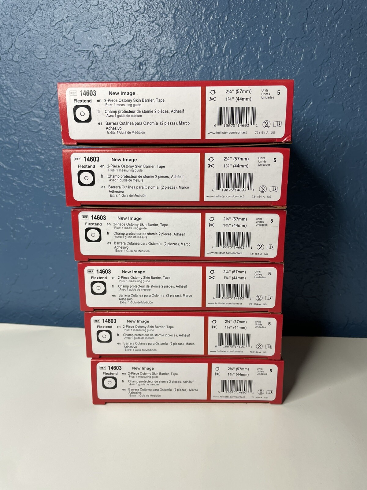 6 Boxes Hollister 14603 Image Skin Barrier with Floating Flange and Tape-2029