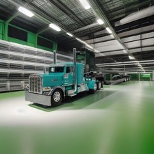 DCP Peterbilt 389 w/36 Flattop sleeper Fontaine Lowboy w/ Flip Axle