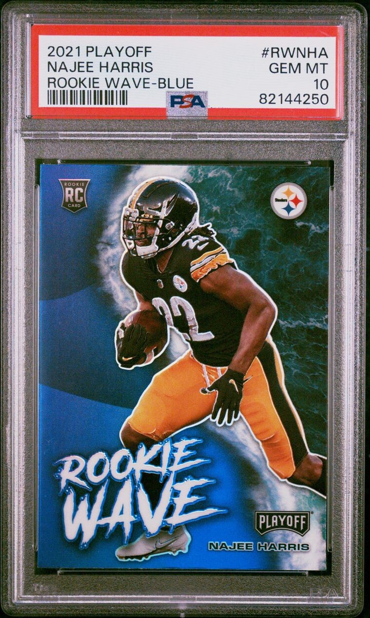 Najee Harris Panini Playoff Rookie Wave #RWNHA Blue