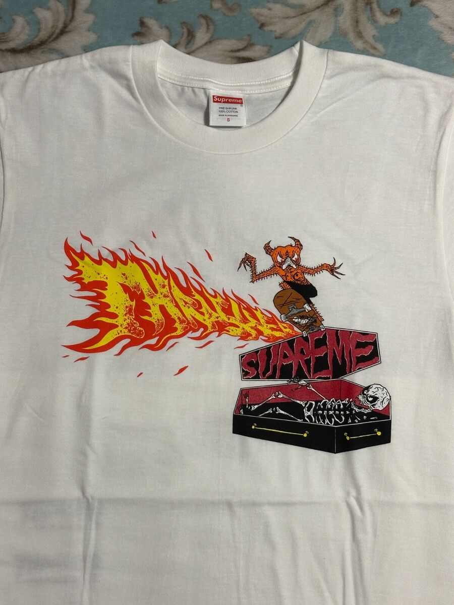 SUPREME THRASHER BACK TAIL TEE (WHITE) (SMALL) FW24 NIKE SB SUPREME THRASHER BACK TAIL TEE (WHITE) (SMALL) FW24 NIKE SB