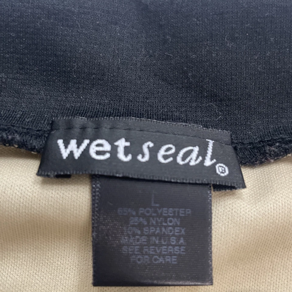 Minifalda de encaje negra con sello húmedo grande elástica lentejuelas Y2K de colección  Foto 4 de 4