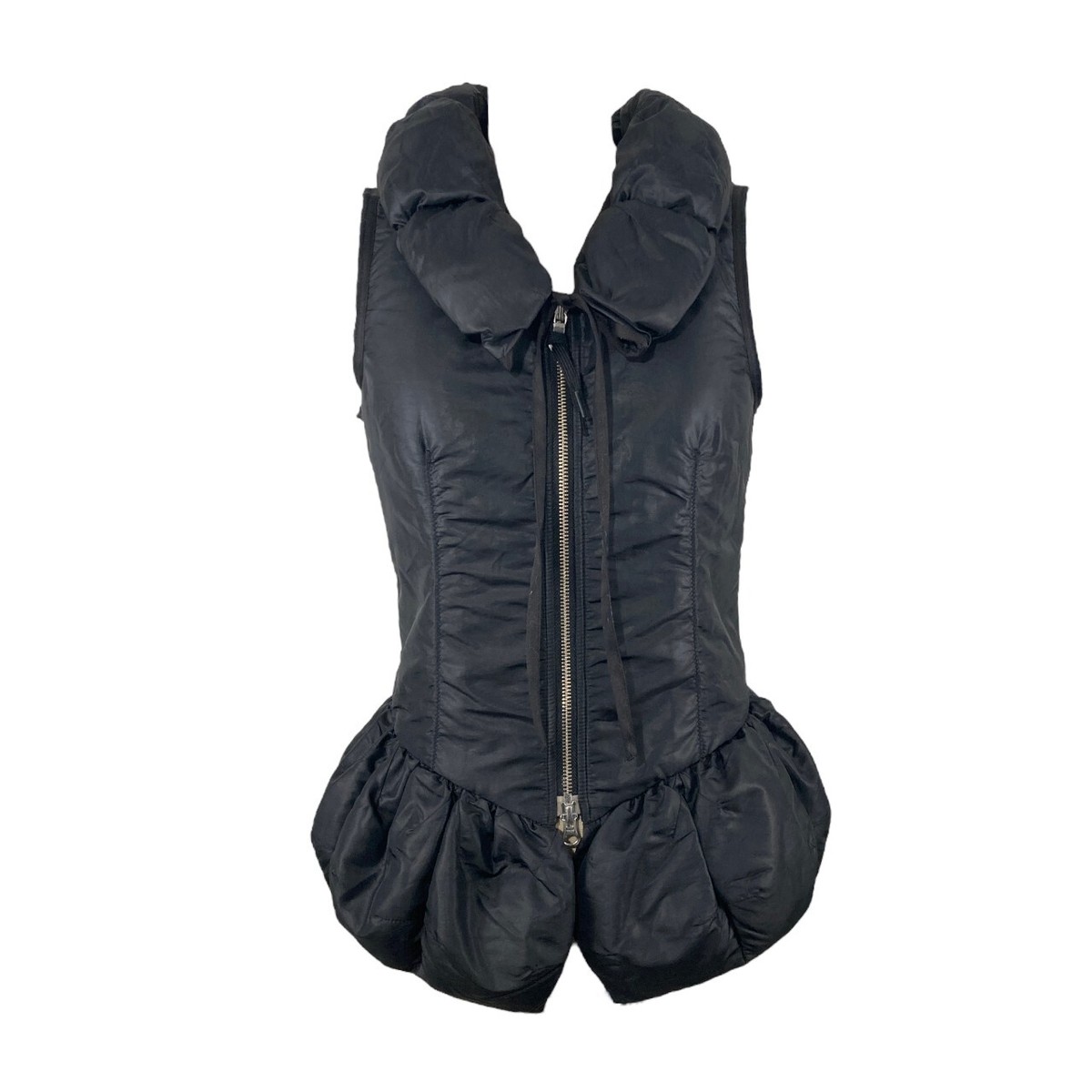 トップス 90s archive GIRBAUD black velours vest VTG Girbaud