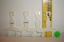 VINTAGE BARBIE KEN DOLL FASHION WHITE PAK HANGERS LOT OF 4 GREAT CONDITION