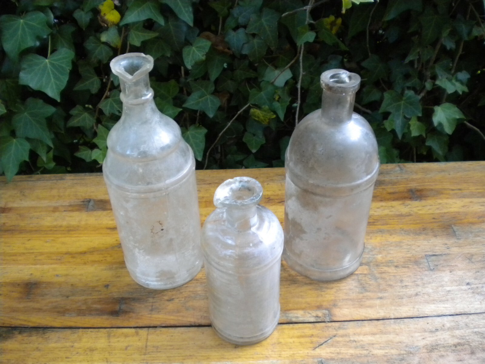 Lot of 3 Antique 1800's Glass Ink Bottles Stafford's Inks Design 1886 ...