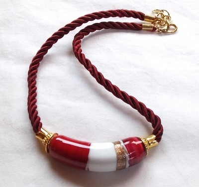 Collier De Prestige En Perles De Murano Authentiques - Rouge - Bijou Fantaisie Nouvelle Collection