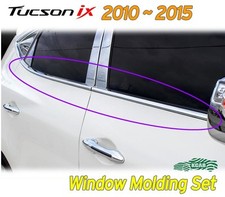 Window Accent Molding Chrome Garnish 4p K-034 For Hyundai Tucson Ix35 2010 2015