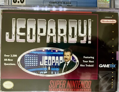 Game Jeopardy SNES SUPER NiNTENDO [SNES] JEOPARDY SPORTS EDITION
