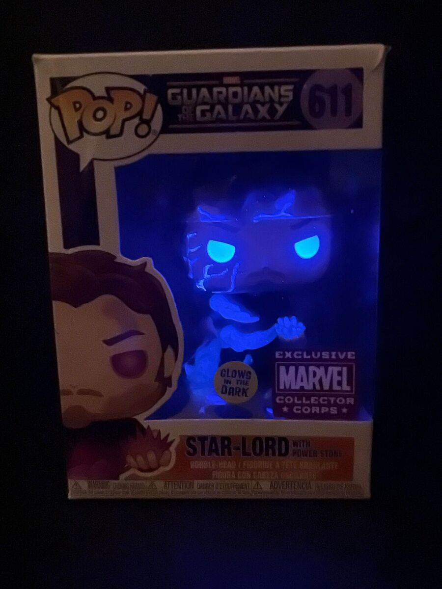 Funko Pop! Marvel Guardians of the Galaxy Star-Lord with Power Stone (Glow)  Marvel Collectors Corp Figure #611 - US