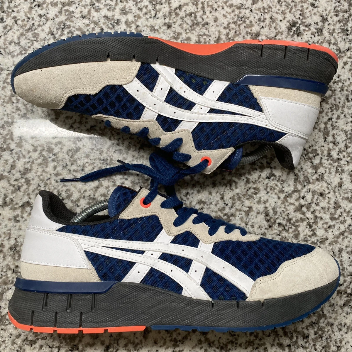 Asics Onitsuka Tiger REBILAC RUNNER 1183B417 MAKO BLUE WHITE Men s Size 9.5