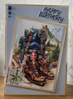 Handmade A6 Hiking Walking Themed Birthday Card