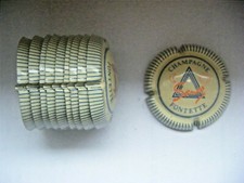 Capsule SENEZ Cristian - x 10 - Gris-Crème - Striée - n° 7 -