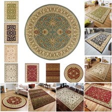 New Circular Rectangle Rugs Non Slip Washable Floor Small Large Round Mats Cheap