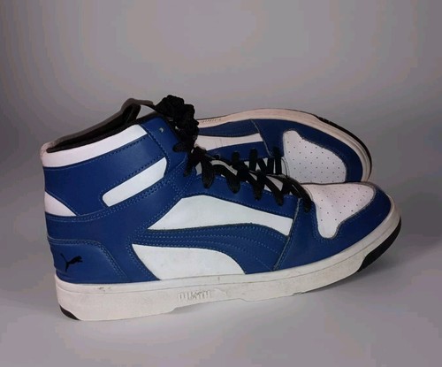 PUMA Rebound Lay-up (389786-01) Uomo BB Sneaker Elektro Blu e Bianco Taglia 12. - Foto 5 di 18