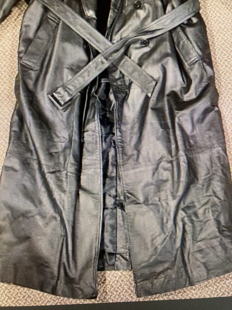 Phase two leather trench cheap coat