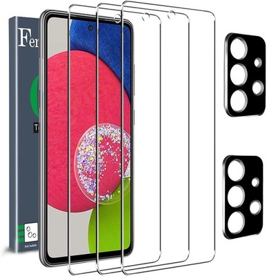 4+4 Samsung Galaxy A52 4G&5G Screen Protector Glass Anti Fingerprint Clear Saver