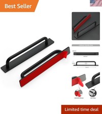 4 Pack Adhesive Handles Self Stick Instant Cabinet Handles 8.35", Black  Sel...