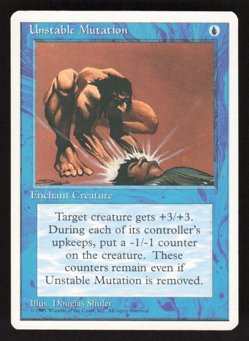 1995 Unstable Mutation Fourth Edition MTG