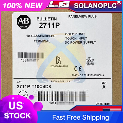 New Sealed Allen-Bradley 2711P-T10C4D8 PanelView Plus Terminal DC Power Supply