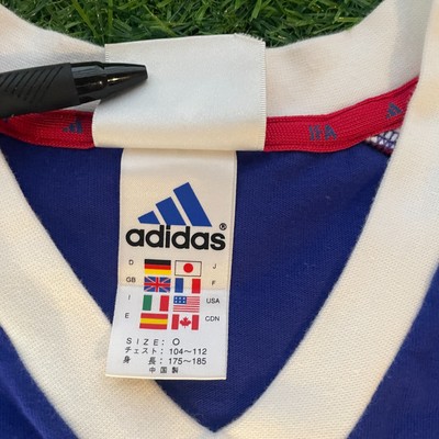 Japan 2001 Official Adidas V-Neck Jersey Shirt Kit - JPN XL / US L