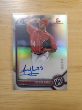 2022 Bowman - Chrome Prospects Refractor Auto #BCP-70 Andry Lara /499 (RC) (Y)