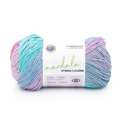 Mandala String, Fingering Yarn for Knitting and Crochet, Harmony, 1 Pack