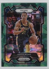 2023-24 Panini Prizm Green Ice Prizm Isaiah Wong #154 5i3