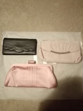 WOMENS CLUTCH BAG  X 2 AND  X1 PURSE.