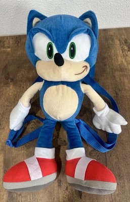 Sonic Plush Backpack Bag 18'' Sega Sonic The Hedgehog