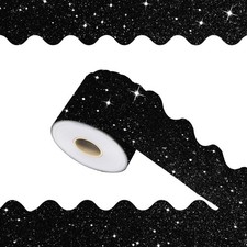 DMJUNCONG 68.9 Feet Bulletin Board Border Scalloped Bulletin Board Trim for C...