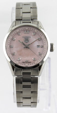 TAG Heuer Carrera WV1417.BA0793 White Pink of Pearl Womens Quartz Watch Full Set 2