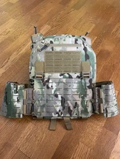 Combat Ready Tactical Vest Plate Carrier Multicam - S / M - 1000 Denier Nylon!