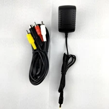 Audio AV RCA Cable Cord+AC Adapter Power Supply For SEGA Genesis 2 & 3 1631 1461