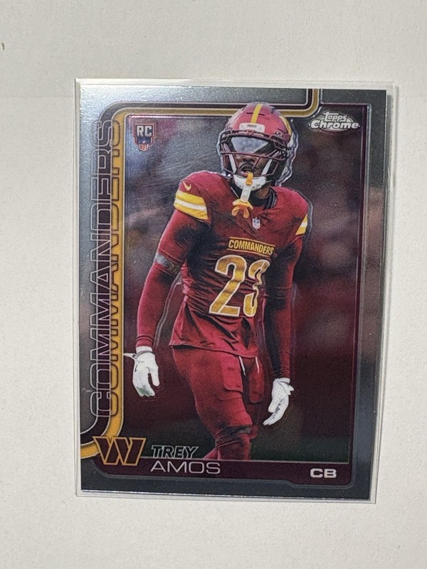 2025 Topps Chrome Trey Amos Rookie Washington Commanders