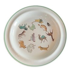 Arabia Childs Noah And Animals Plate Finland Arc Lord Religion RARE Vintage 963