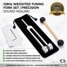 128Hz Tuning Fork Medical Weighted Biosonics Tuning Forks for Healing .UK