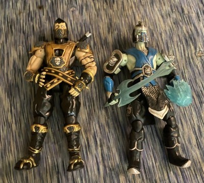 Mortal Kombat Deception Subzero & Scorpion Action Figures - Jazwares Midway 2005