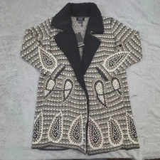 FDJ French Dressing Women's Open Cardigan Jacket Size Medium