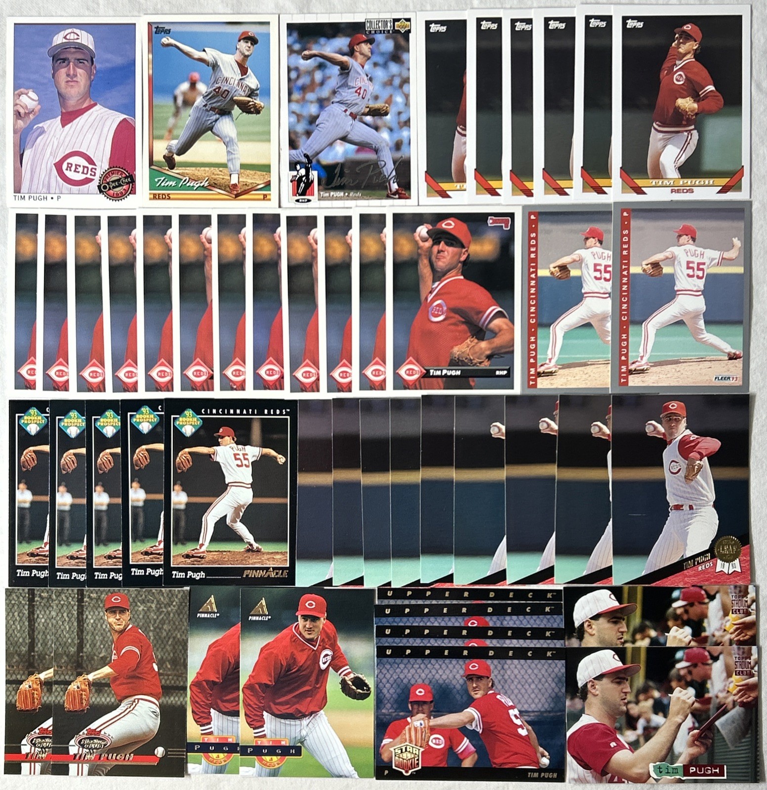 Tim Pugh Trading Cards Lot Of 46 Cincinnati Reds Pitcher Rookie/2nd Year