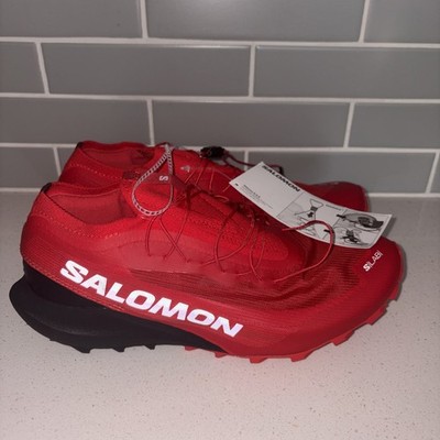 Salomon S/Lab Pulsar Men s Low Top Lace-Up Athletic Sneaker Red/Black/White