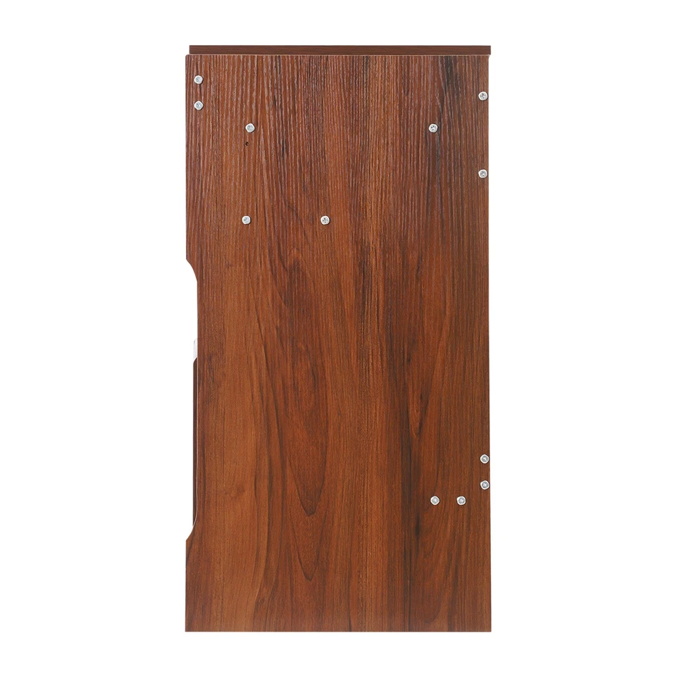 Туалетный столик с зеркалом, компактный туалетный столик для макияжа с отсеками для хранения черный - Изображение 3 из 4